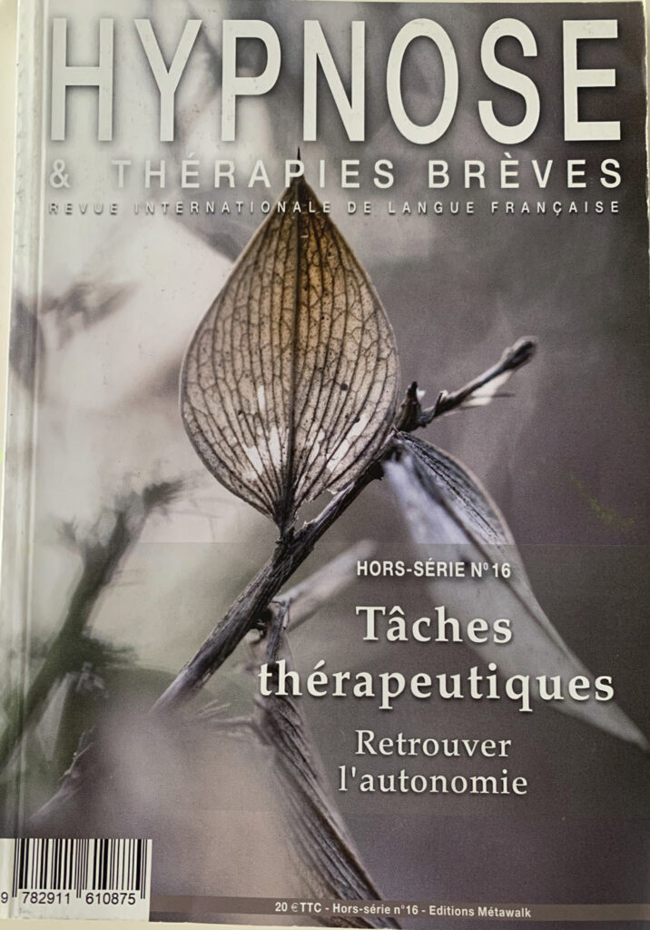 Revue Hypnose et thérapie brève - HS-n°16- Alain Vallée